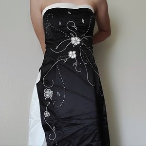 Strapless prom dress